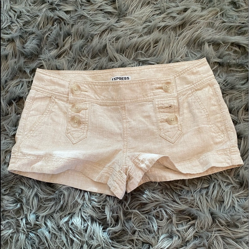 Express Tan Cargo Shorts Size 2
